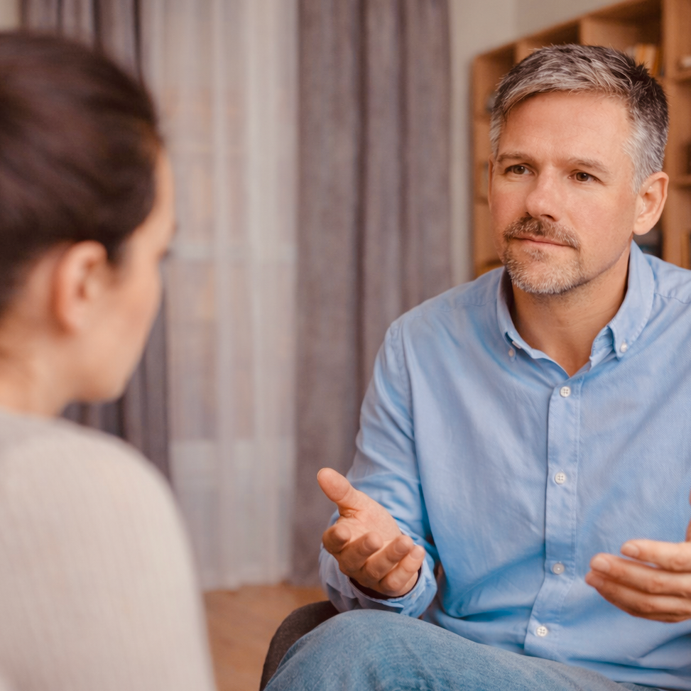 Daniel in a counselling session